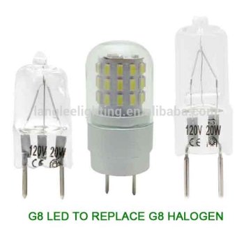 G8 LED 3W Light Bulb Lamp Spotlight to Replace 20W G8 Halogen Bulb 120V 240V