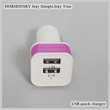 High Quality USB Charger Dual Port USB Car Charger for Cell Phone