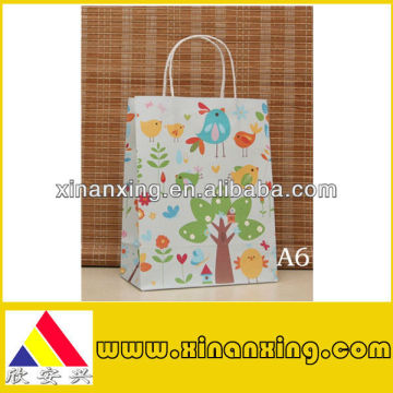 Tree paper bag print