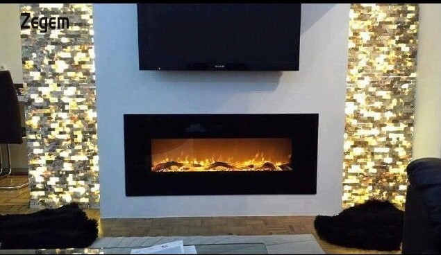 50 inch wall mounted electric fireplace