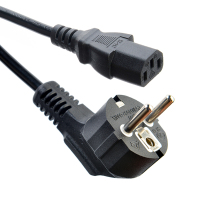 Factory Direct VDE Certified Shucko CEE7/7 Plugs with IEC C13 Connectors - Computer Power Cords & Extension Cords