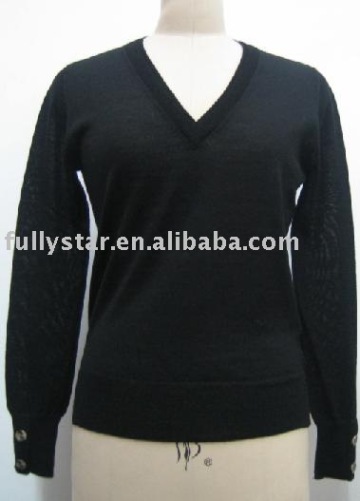 basic plain custom design branded v neck used wool sweaters
