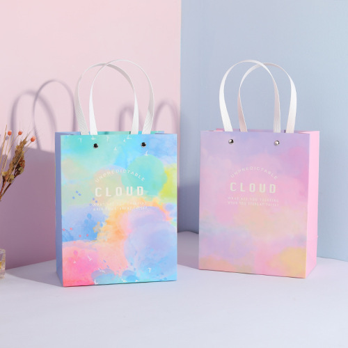 Colorida bolsa de papel personalizada de lujo personalizado