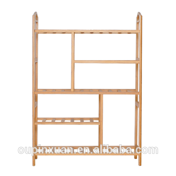 Multi-Function bamboo 4-tiers shoe rack