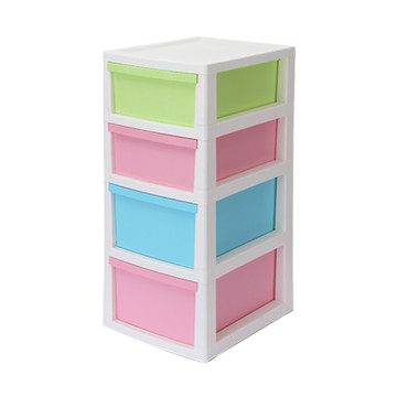 Plastic Four Layer Underwear Socks Storage Drawer Cabinet