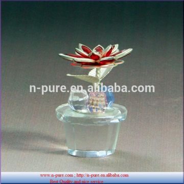 Wholesale Luxurious design crystal flower with vase