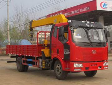 FAW 4X2 Truck With Loading Crane 6.3Ton