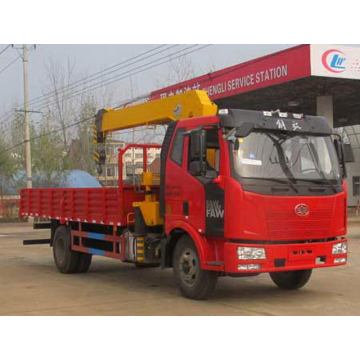 Camion de FAW 4X2 avec la grue de chargement 6.3Ton