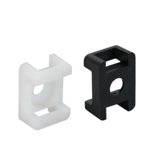 Saddle Type Cable Tie Base Mount with Self-Locking Wire Holder