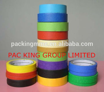 crepe paper/masking tape log roll