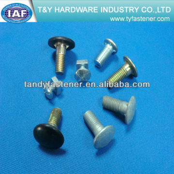 Round head ribbed neck bolt