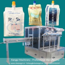 Full automatic standup spout pouch liquid milk filling machine and capping machine