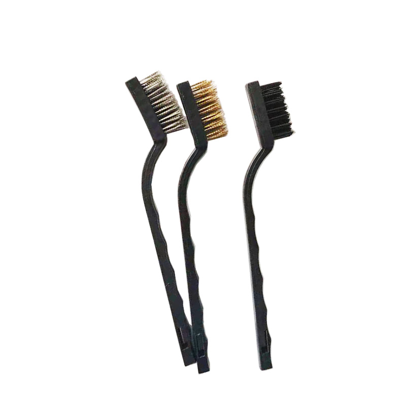 Mini Wire Brush Set Steel Brass Nylon Brushes Cleaning Polishing Detail Metal Rust Clean Tools