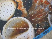 mesh fabric banner hanging on wall