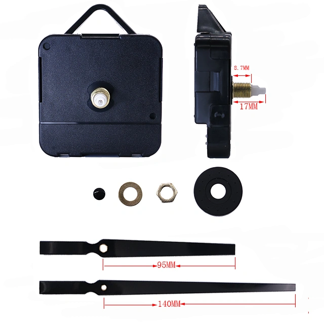 Hr1688 17mm Plastic Hanger Step Clock Movement with Metal Clock Hand