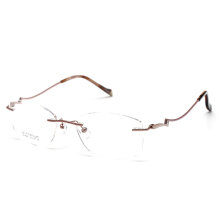 Ready Stock Rimless Titanium Glasses Frames for Women: High-Quality Brand Titanium Eyewear Frames