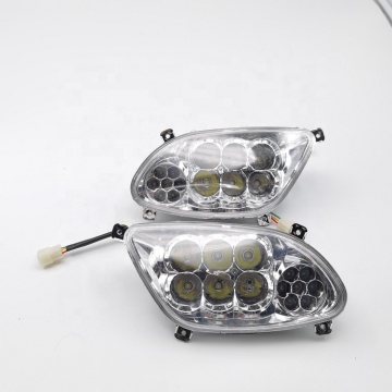 CQHZJ Factory Direct Silvery PC LED Headlight for ATV Tricycle