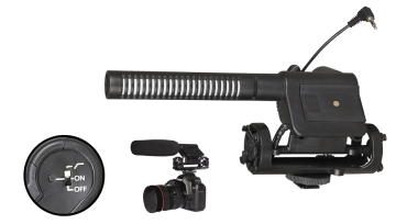 Professional shotgun microphone for interview and studio E-326