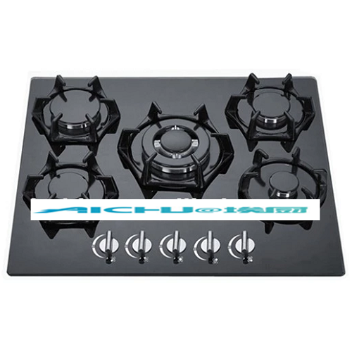 Built In Gas Hobs Tempered Glass Panel