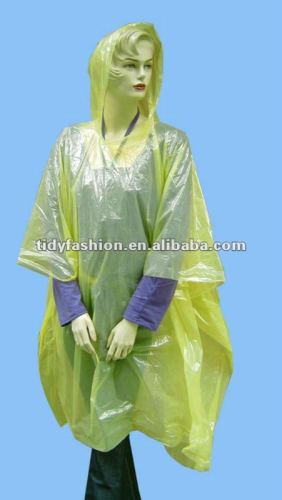 Advertising durable disposable PE emergency poncho