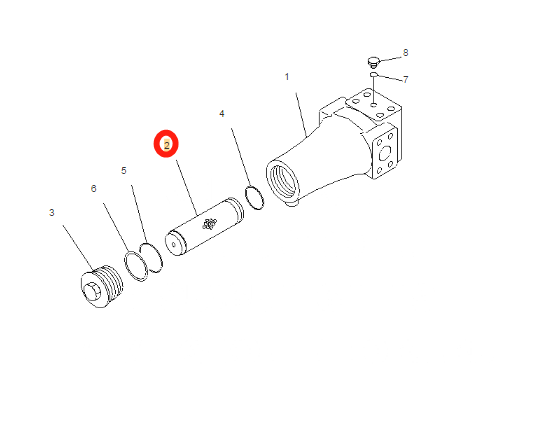 Valódi Komatsu PC750 PC1250 Elem 21N-62-31221