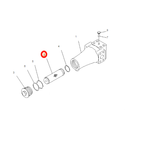 GENUÍNO KOMATSU PC750 PC1250 ELEMENT 21N-62-31221