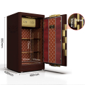 Yingbo Fingerprint Double Alarm Luxury Interior Safe Box