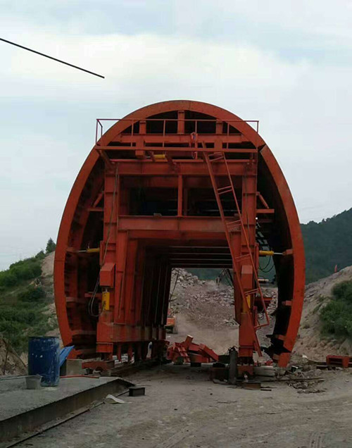 Trole de revestimento de túnel para construção de concreto