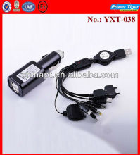 Universal USB/Car Powered Cell Phone Charger 10-in-1 Adapters - Black