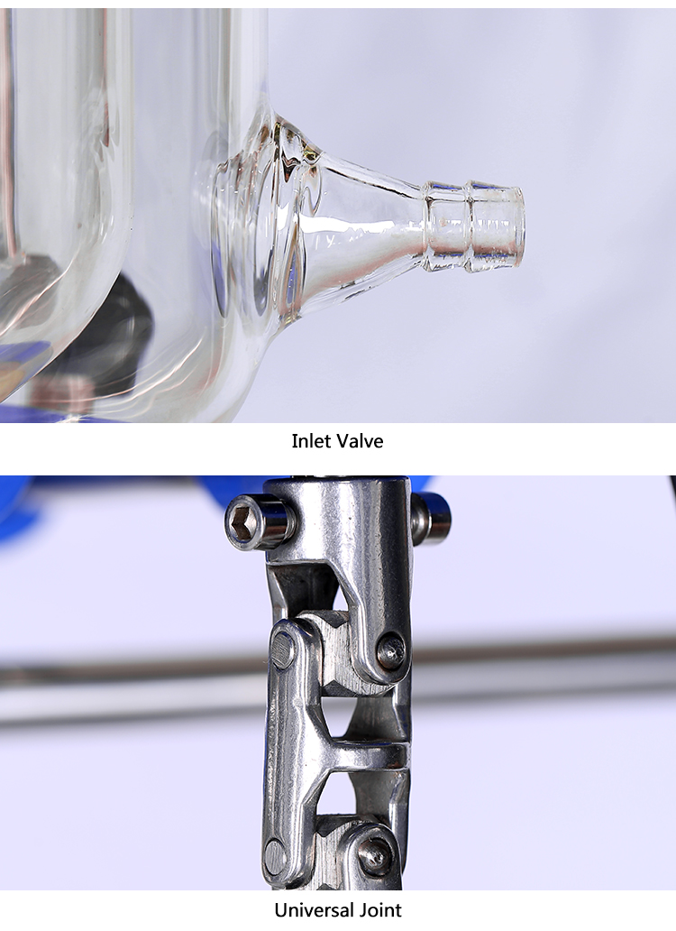 5L Laboratory Fermentation Jacketed Glass Reactor