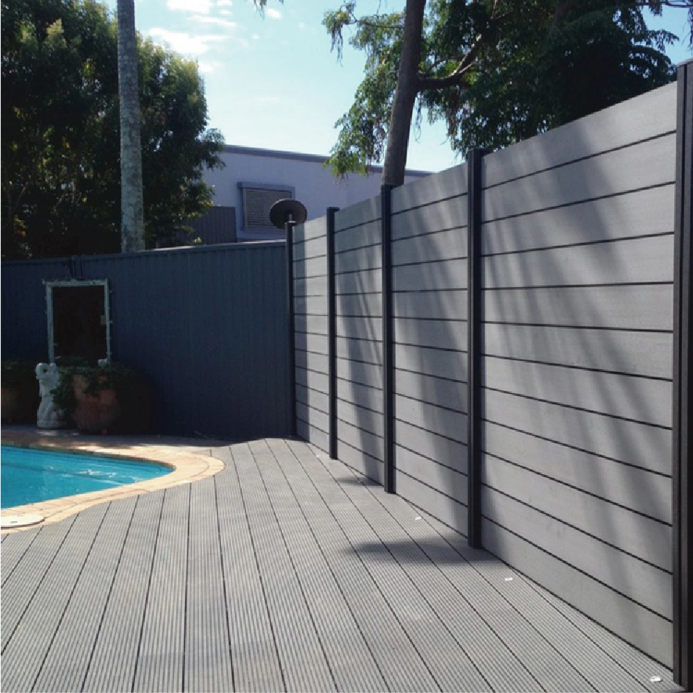 Eco-Friendly Easy Installation Wood Plastic Composite Waterproof Fence Panel 