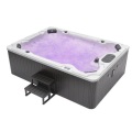 Semi Inground Hot Tub 9 People Whirlpool Spa Tub With LED Ligth