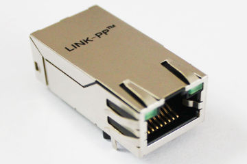 1000m Low - Profile Rj45 Jack , Shielded Tab Up Rj45 Connector