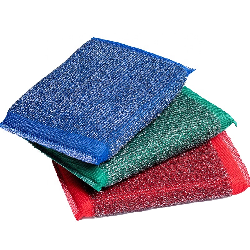 Kitchen Cleaning Metal Scrubber Sponge Scouring Pad