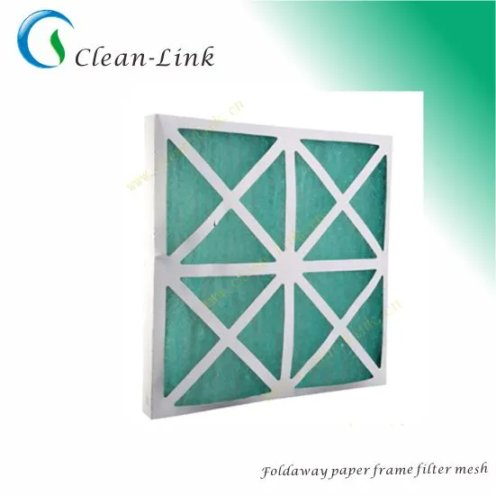 White Paper Frame Pleated Filter Mesh