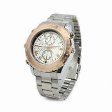 Security Watch with Water-resistant Camera and 3.7V/260mAh Li-ion Battery