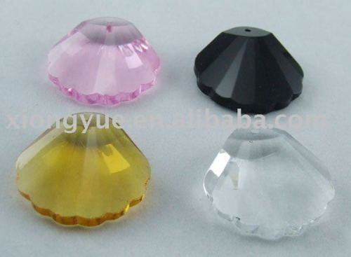 shell shaped Chandelier Crystal bead--DD20,chandelier trimming, decorative glass beads