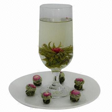 Emilia, Artistic Flower Blooming Tea, Blend of Silver-needle Pekoe and Globe Amaranth