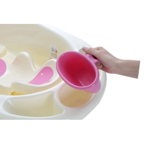 Vasca da bagno di plastica infantile di grandi dimensioni con il letto del bagno