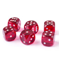 14.5MM Printing "Precision" Dice 0.57inch Assorted Translucent Colors, 6pcs set