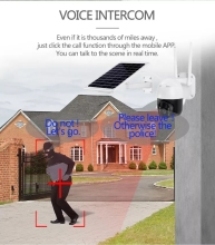 Security CCTV Surveillance Camera With Solar Panels