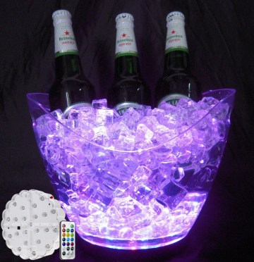 LED Plastic Ice Bucket Light For Party Decoration