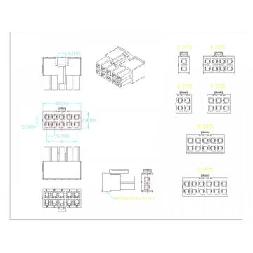 Serie di connettori per alloggiamento maschile da 5,70 mm