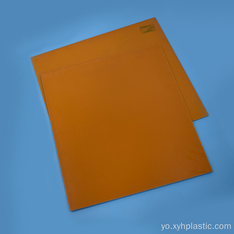 Idabobo Orange Double Side Frosted Bakelite Sheet