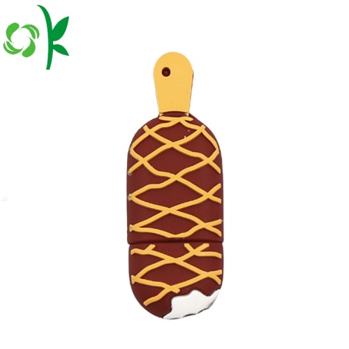 Cubierta de silicona para chocolate Ice Cream U Disk Cover USB