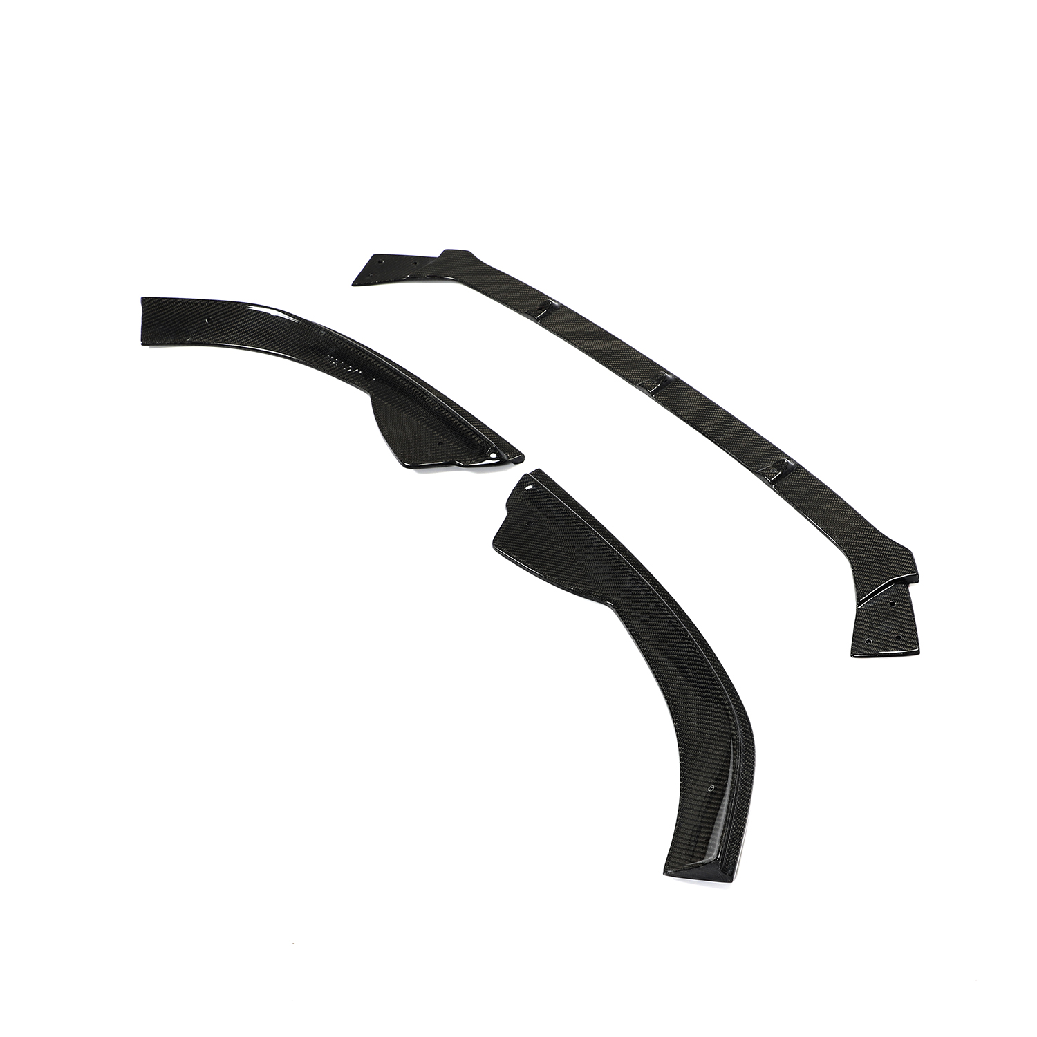 JCSportline Front Bumper Splitters for Volkswagen JETTA GLI Autobahn Sedan 4-Door 2013-2015