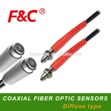 Fiber Optical sensors, F&C Fiber optical diffuse type, light guide optical fiber