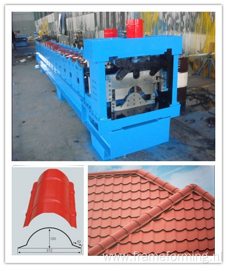 Hot 500mm ridge cap roll forming machine