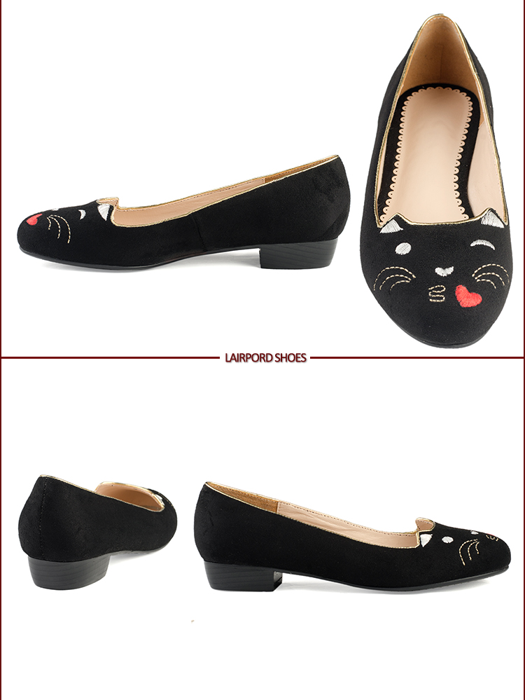 cute cat flat shoes