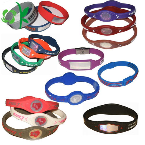 Silicone Power Balance Ion Bandas de energía de pulsera magnética